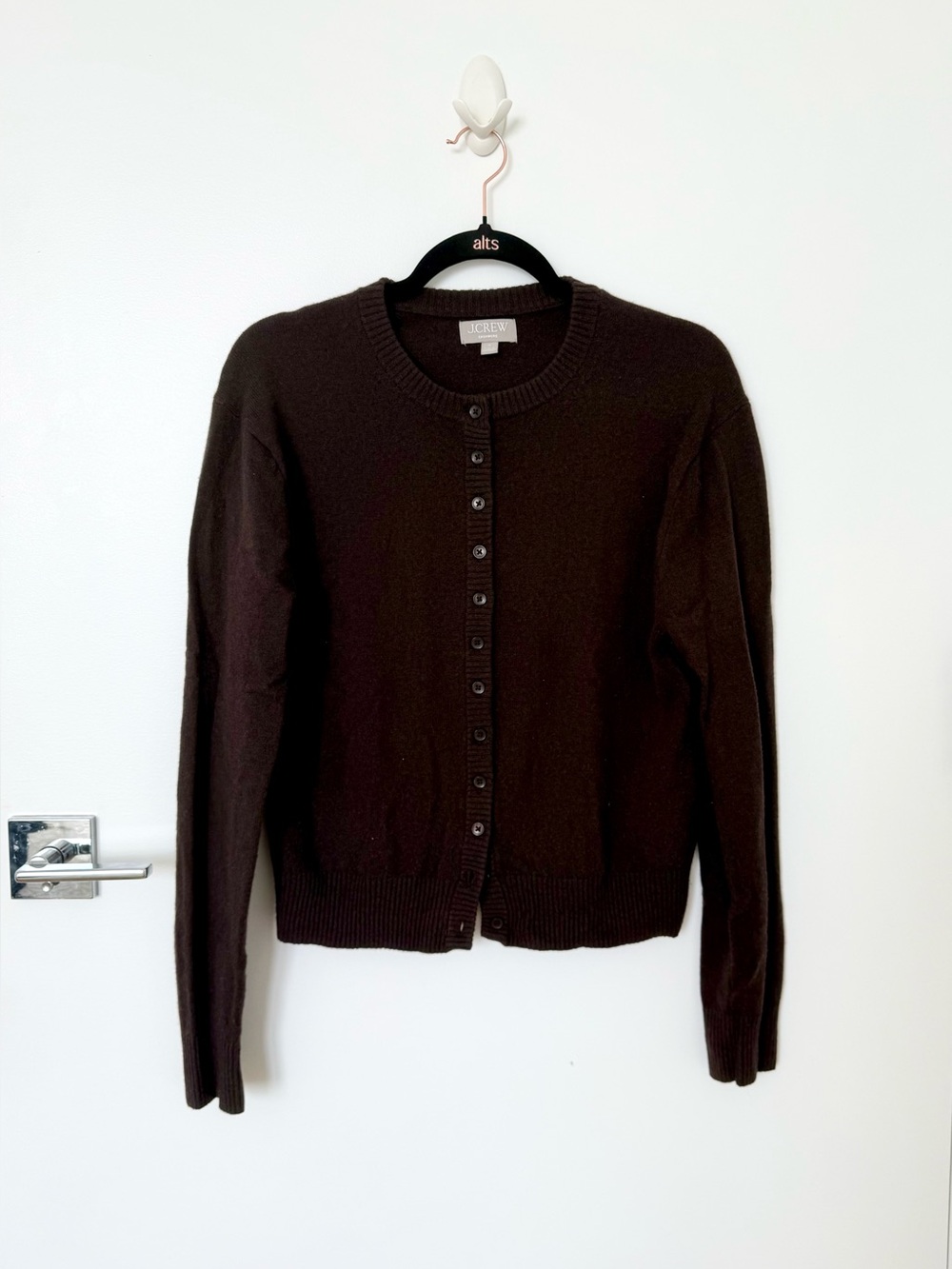 J Crew Cashmere Crewneck Cardigan - Picture 2 of 6